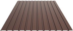   Профнастил С10 RAL 8017 1,5м 0,4 мм шоколад НАЛИЧИЕ