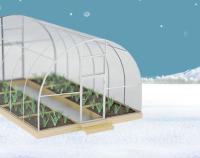 Теплица "ЕвроТитан" ОЦИНКОВАННАЯ 4х3х2 шаг 0,65м (основание 40х20, дуги 40х20)