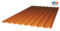 Прозрачный шифер ПЛАСТИЛЮКС-МП-20-У стандарт 0,8мм 1150x2000мм янтарь