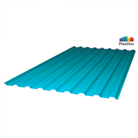 Прозрачный шифер ПЛАСТИЛЮКС-МП-20-У стандарт 0,8мм 1150x2000мм бирюза