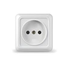 Розетка ОУ 1 мест. бел. (керам. осн.)  Розетка ОУ 1 мест. бел. (керам. осн.)