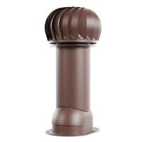  Роторная вент. Viotto с универсальным проходом, d-125мм, утепленная, шоколад