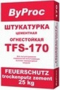 ByProc Штукатурка огнестойкая TFS(ZPF)-170 (25кг) 48шт./пал.