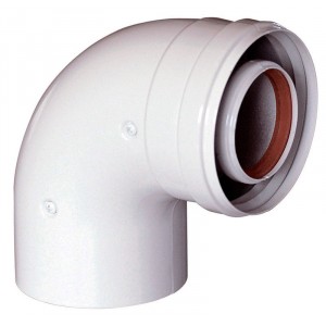 Коаксиальное Колено 60/100 - 90º  для Navien, Bosh, Buderus (A-012-2)