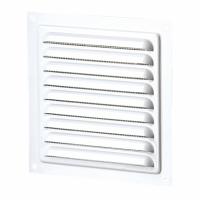 Решетка вентиляционная вытяжная стальная 150х150 белая