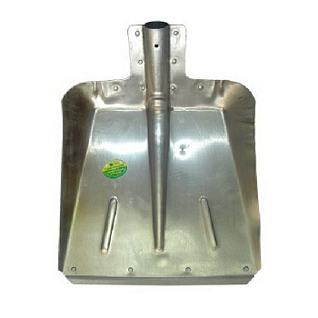 Лопата снегоуборочная с накладкой оцинкованная, б/ч 355*380мм 69-0-404