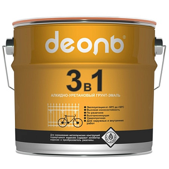 ДЕОЛЬ Эмаль UR-12 золотисто-желтая 3кг