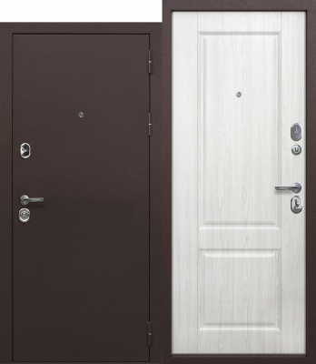 Феррони/Толстяк Медь антик 9 см, Белый ясень, 960*2050 ЛЕВАЯ