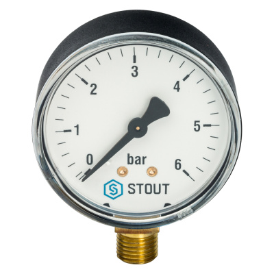 BELAMOS Манометр XPS-R (боковое подключение) 0-6 бар 50мм