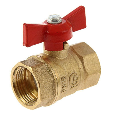 Кран шаровый ВР/ВР  1/2" бабочка, латунь (20/160)