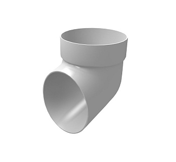 ТН ПВХ белый Колено трубы 135 град 