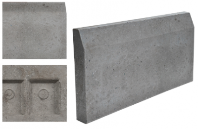 Бордюр полимерпесчаный 500*200*50 Серый