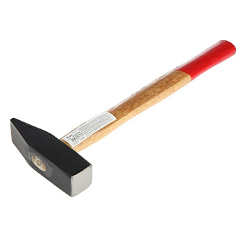 Молоток слесарный 1000гр деревянная рукоятка 38-2-310