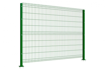 Секция ОПТИМА из прутка 4 мм, 2535x1530 с ячейкой 55х200 RAL6005 (зеленый),SO4/55/2535x1530/RAL6005