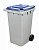 Бак для мусора 240л (на колесах)(серо-синий) (уп.1) М5938