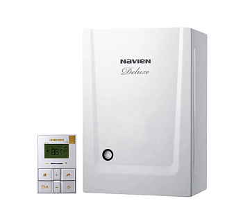 Котел газовый NAVIEN DELUXE COAXIAL -16К (белый) (настенный,160 кв.м,2-х конт.,з/к)