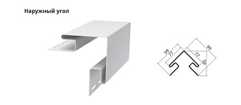 Grand Line Наружный угол 3,0м  темно-бежевый