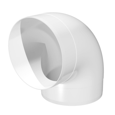 Колено круглое пластик 90, D100, 10ККП 