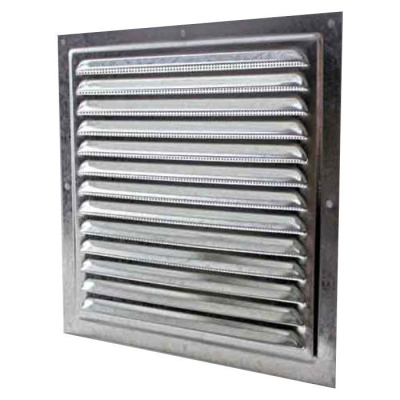 Решетка вентиляционная вытяжная стальная 200х200 оцинкованная