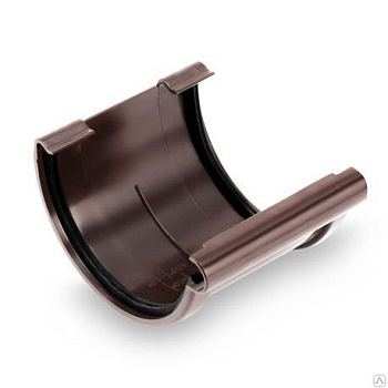 ТН ПВХ коричневый Соединитель желоба