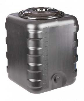 Бак для душа 150л квадратный (черный) (уп.2) М6463