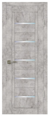 Дверь СИТИЛАЙН 031 (70см) Бетон серый (матовое стекло сатинат)