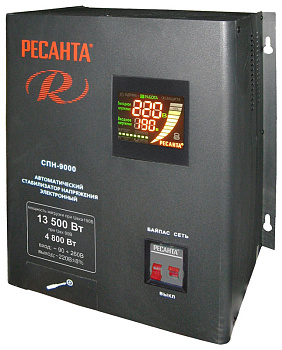 РЕСАНТА Стабилизатор СПН-13500 (13500 Вт при Uвх>190, 9000 Вт при Uвх=140)