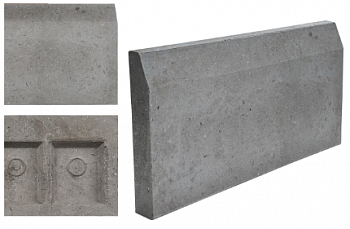 Бордюр полимерпесчаный 500*200*50 Серый