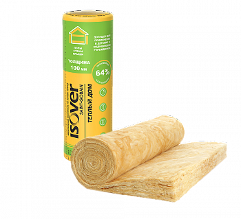 ИЗОВЕР Рулон Теплый дом ТВИН 7000*1220*50мм (1уп=0,854м3=17,08м2) ИЗОВЕР Рулон Теплый дом ТВИН 7000*1220*50мм (1уп=0,854м3=17,08м2)