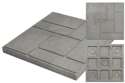 Плитка полимерпесчаная тротуарная 300*300*25 Серая (11шт/м2) (400шт/1паллет)