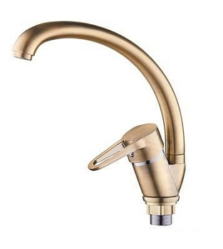 Смеситель G lauf кухня 35мм,гайка,бронза NUD4-A045KT (YB черный)