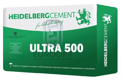 ЦЕМЕНТ М500 HeidelbergCement II Ш-И 42,5Н (25кг) (56шт/пал=1400кг) ЦЕМЕНТ М500 HeidelbergCement II Ш-И 42,5Н (25кг) (56шт/пал=1400кг)