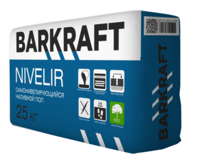 BARKRAFT Пол наливной "NIVELIR" (25кг) 54шт./пал