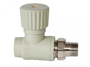 TEBO Вентиль для радиатора 20 х 1/2", прямой, (10/60)