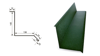 Примыкание к стене (длина кратно 2м)