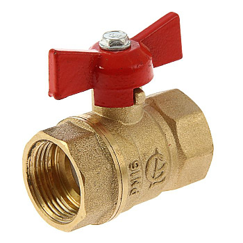 Кран шаровый ВР/ВР  1/2" бабочка, латунь (20/160)