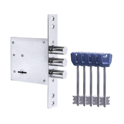 Замок вр. сувальдный MDV30S-817 ХРОМ (V30\S) дл.ключ (57999) PUNTO