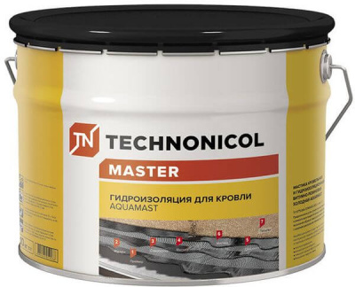 Мастика AQUAMAST Кровля битумно-резиновая 10 кг