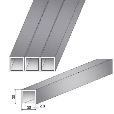 Установочный профиль 32х32х2мм (3,06м) 24601/М