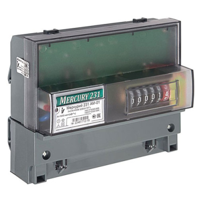 Счетчик Меркурий 231АМ-01 3ф 1Т 5-60А 380В 1кл М на дин-рейку Счетчик Меркурий 231АМ-01 3ф 1Т 5-60А 380В 1кл М на дин-рейку