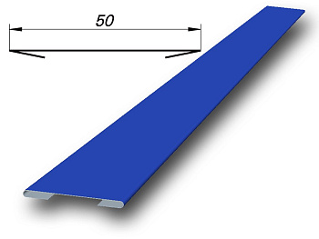 Нащельник RAL 9003 белый (длина кратно 2м)