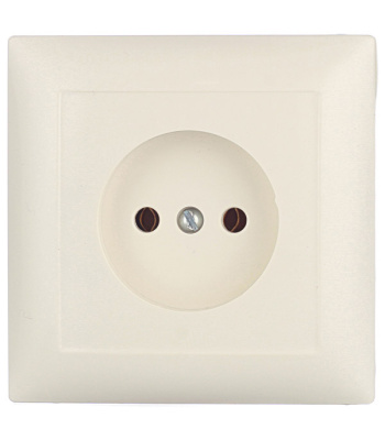 Розетка Паурмен Классика 1СП с з/к бел 16А 250В