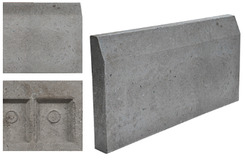 Бордюр полимерпесчаный 500*200*50 Серый