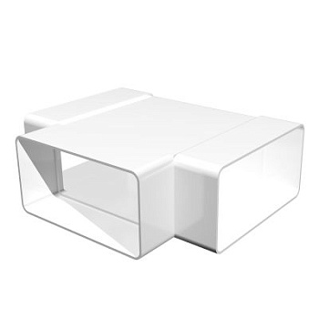 Тройник Т-образный пластик 60х120