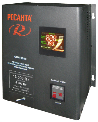РЕСАНТА Стабилизатор СПН-13500 (13500 Вт при Uвх>190, 9000 Вт при Uвх=140)