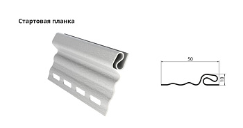 Grand Line Финишная планка 3,0м  голубой