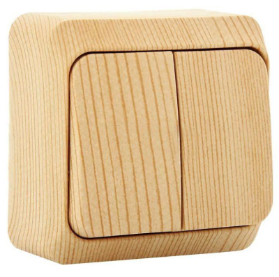 Выключатель Этюд 2ОП сосна