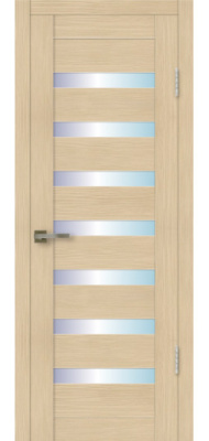 Дверь СИТИЛАЙН 001 (70см) Лиственница Кремовая (матовое стекло сатинат)