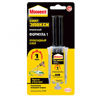 ХЕНКЕЛЬ Момент Супер клей Эпокси (6мл) прозрачный
