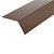 Планка карнизная RAL 8014 коричневая (кратно 2м)